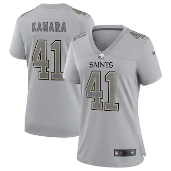 womens nike alvin kamara gray new orleans saints atmosphere